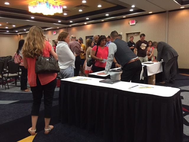 Buyers at a hotel sales seminar in 2016.