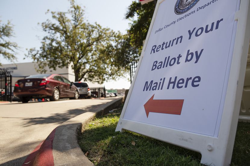 Dallas County's mail-in ballot drop-off location is at 1520 Round Table Drive in Dallas.