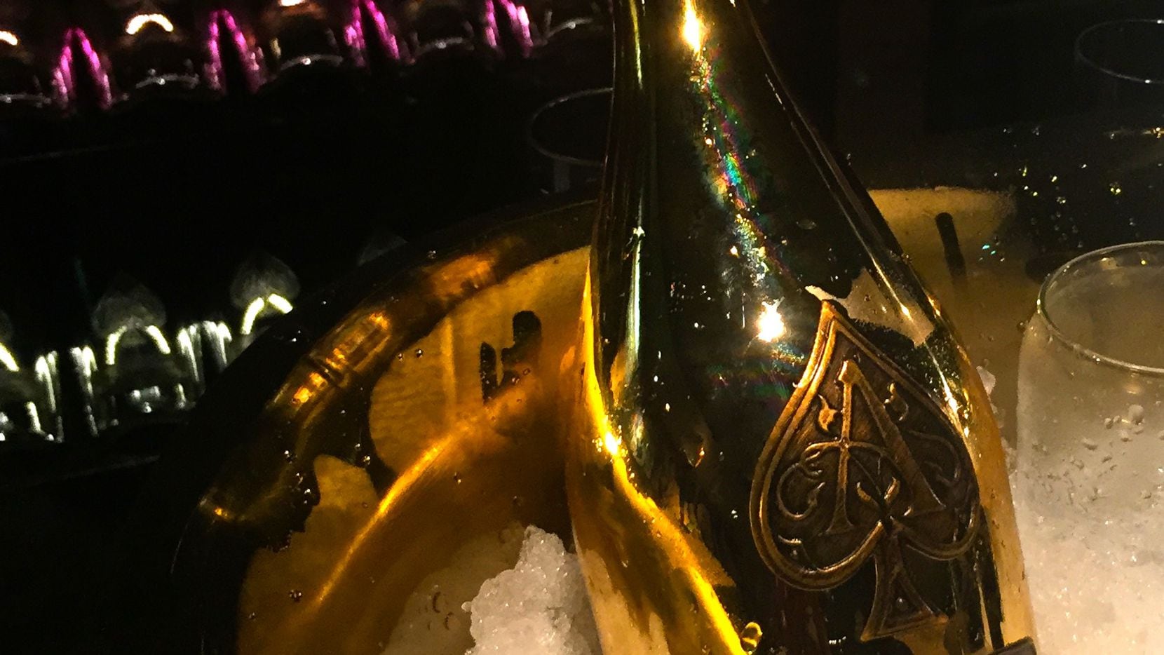 A single glass of Ace of Spades' Brut Champagne will cost $150 at Nick & Sam's Steakhouse....