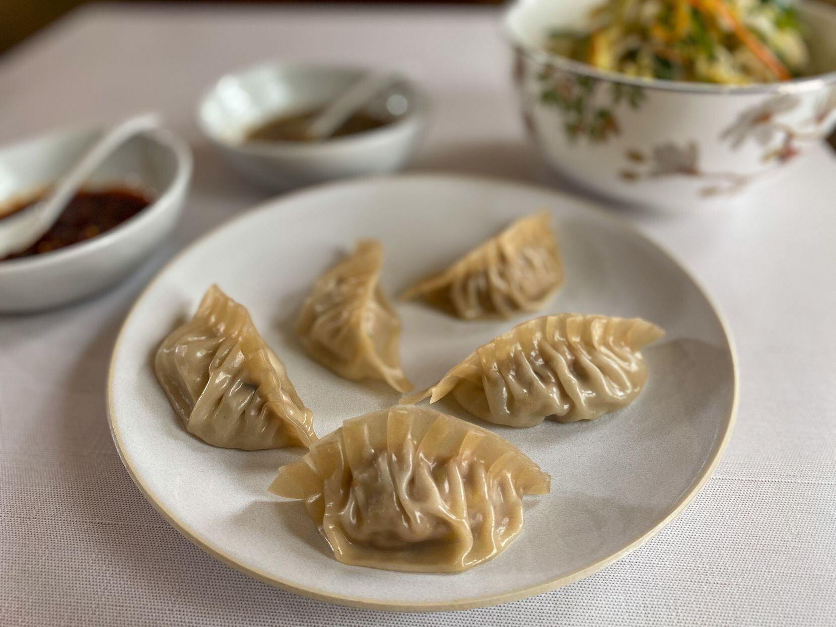 Pork, Mushroom and Cabbage Dumplings from The Woks of Life: Recipes to Know and Love from a...