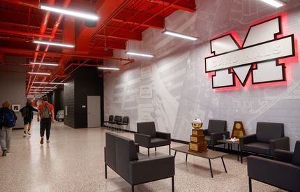 Students walk through the lobby of the Melissa Championship Center, Melissa ISD’s new indoor...