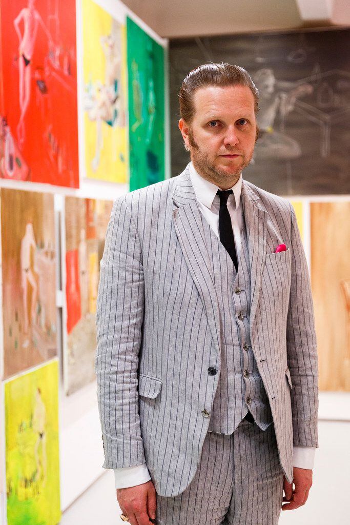 Artist Ragnar Kjartansson attends the Ragnar Kjartansson exhibition installation at Barbican...