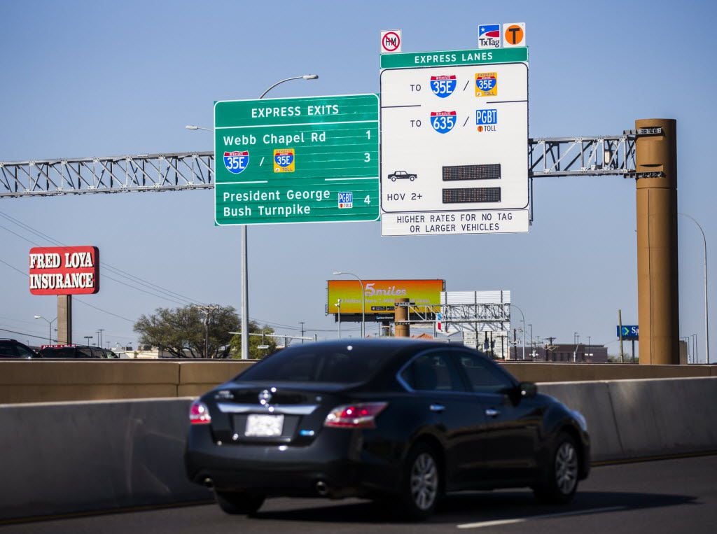 texas freeway express lane shut down