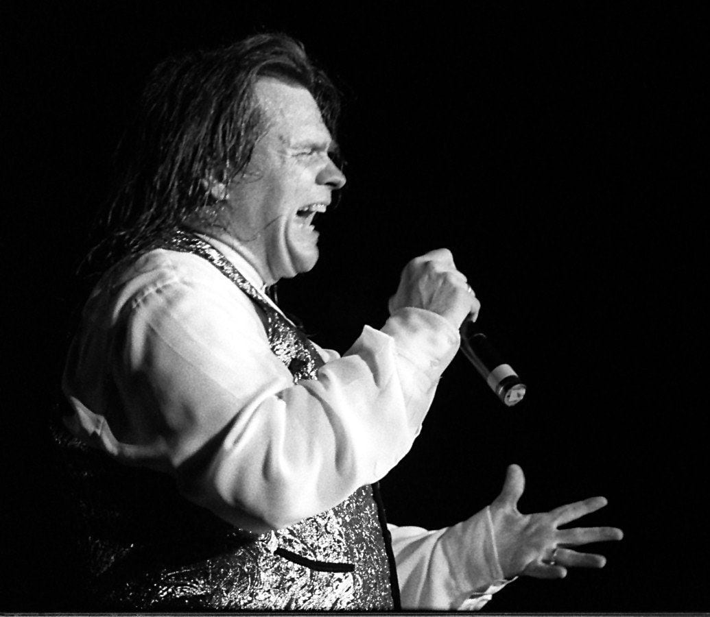 8-4-94..Meat Loaf performs Thursday night  at Starplex on August 4, 1994 in Dallas.
