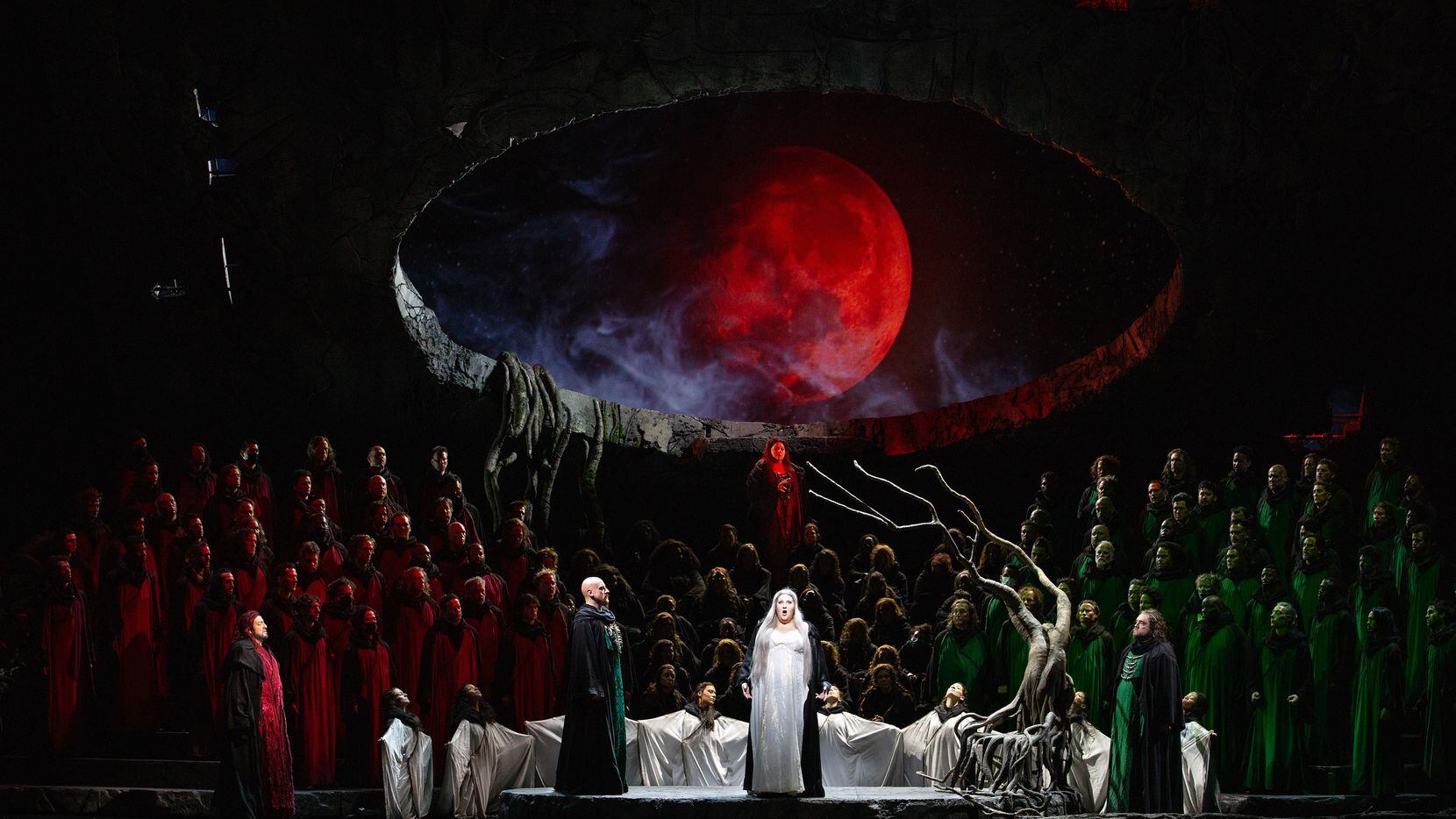 A scene from Act 1 of Wagner's 'Lohengrin' in the Francois Girard production at the...