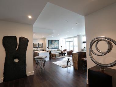 A  model residential unit at Windrose Tower in Plano. (Jason Janik/Special Contributor)