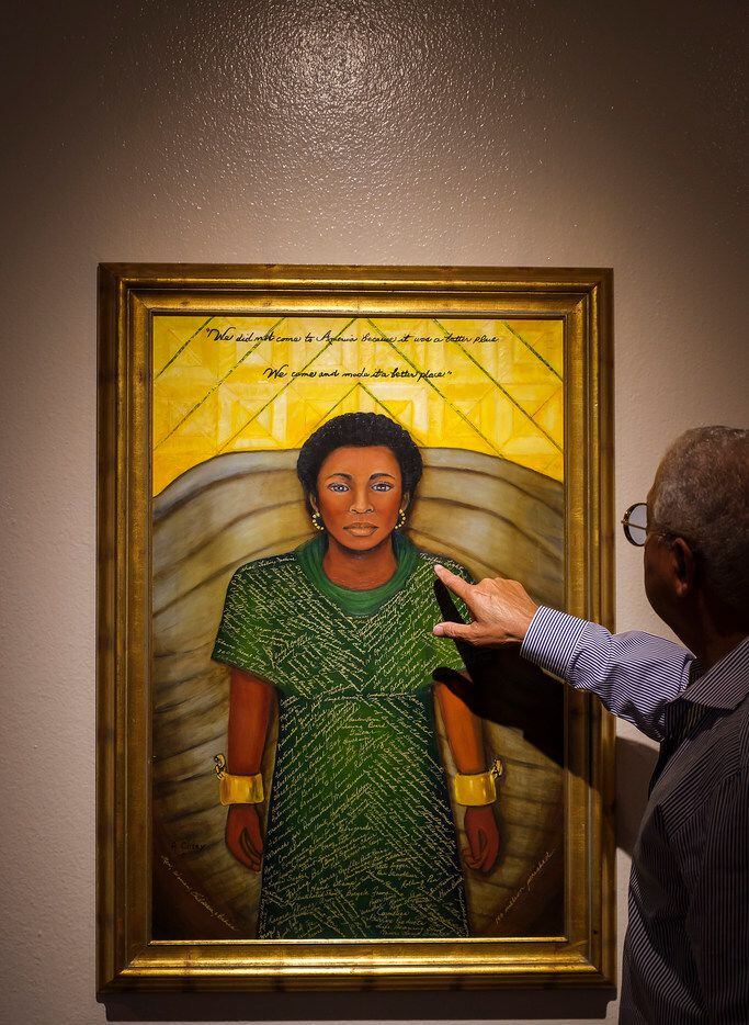 Bernard Kinsey tours a gallery during the installation of The Kinsey Collection exhibit at...