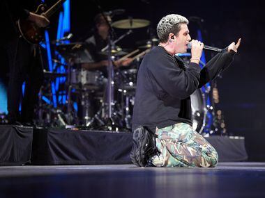 Lauv performs onstage during iHeartRadio 106.1 KISS FM's Jingle Ball 2022 in Fort Worth....