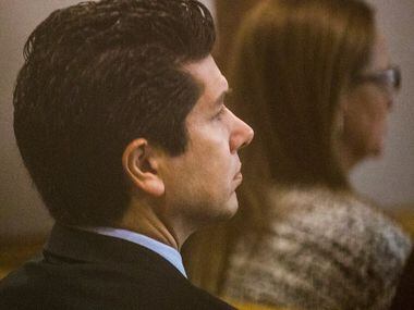 Ricardo Paniagua listens during the punishment phase of a capital murder trial for...