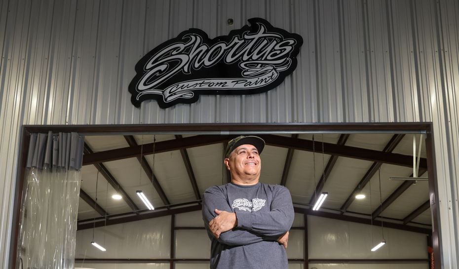Shorty Ponce and his crew restore classic cars at his garage, Shorty's Custom Paint in...