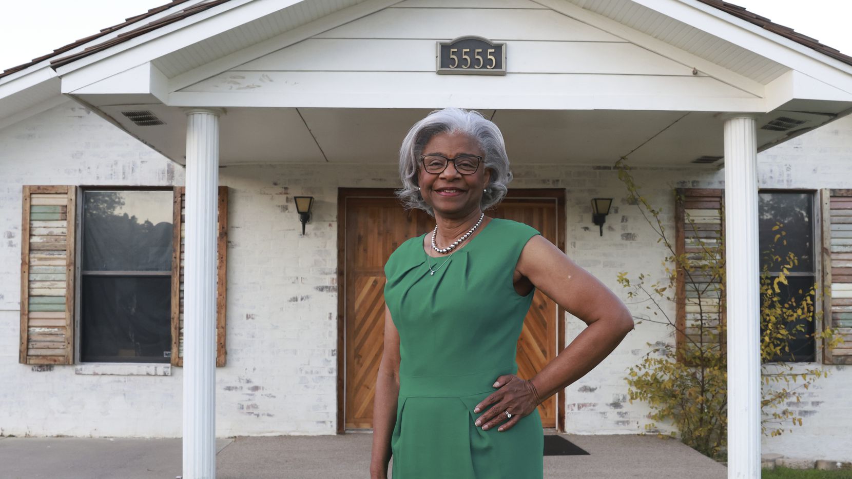 Wanda Wesson photographed outside White Rock Chapel in Addison prior to Tuesday night's...