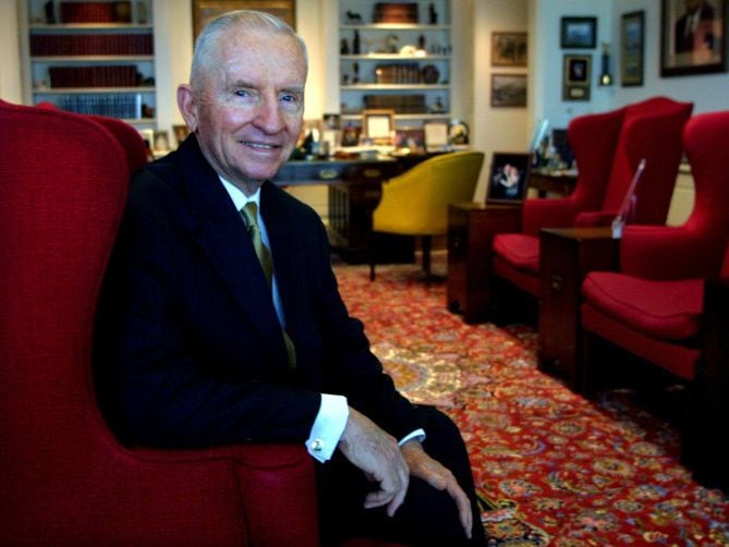 Ross Perot wanted to read comments about his former employees at EDS on the Facebook alumni...