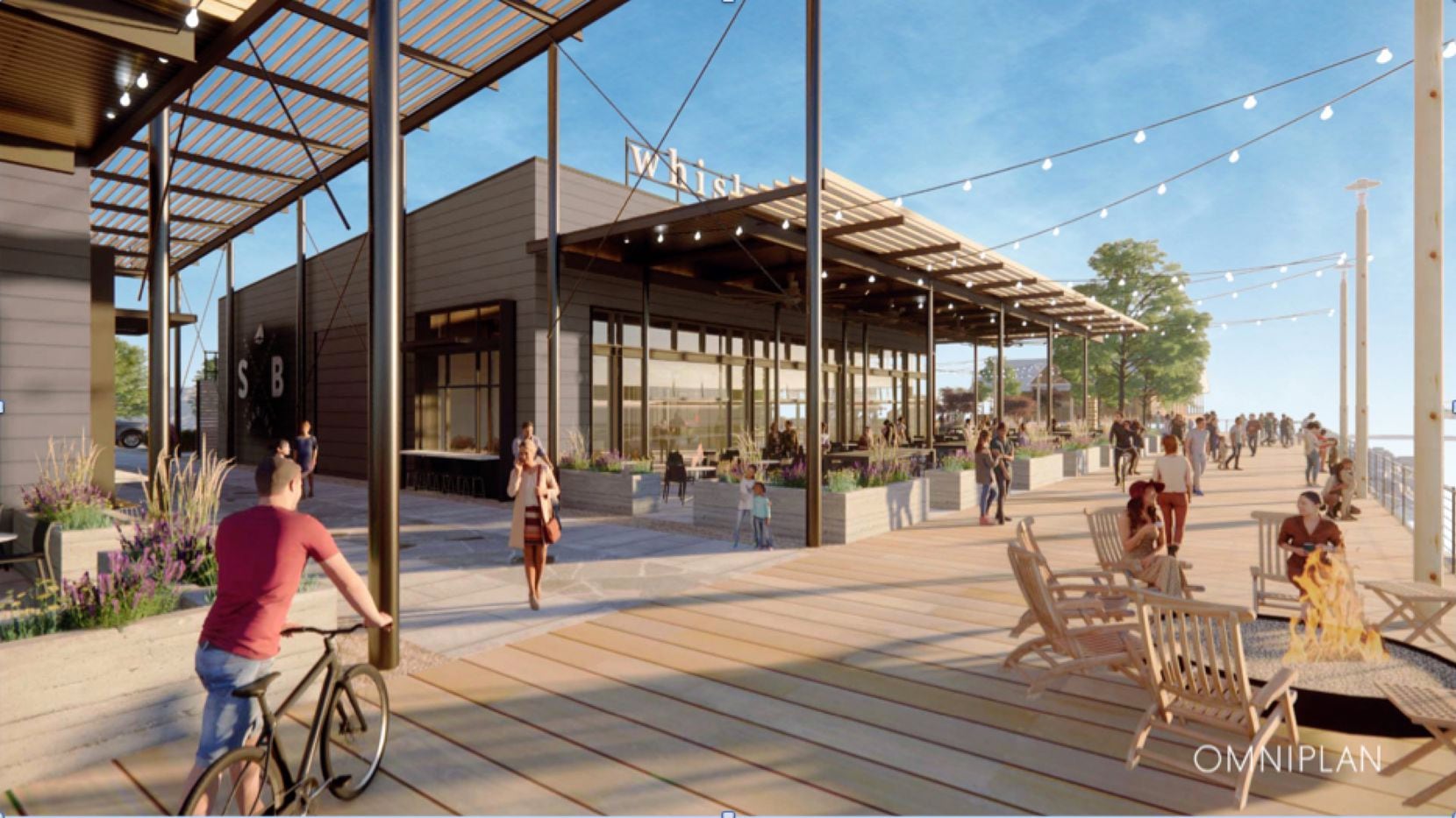 The Baywalk restaurant complex is part of the $1 billion Sapphire Bay development on...