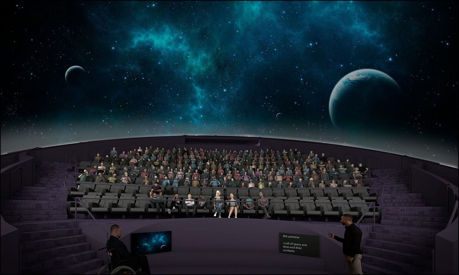 The Fort Worth Museum of Science and History Museum released this rendering of the Omni IMAX...