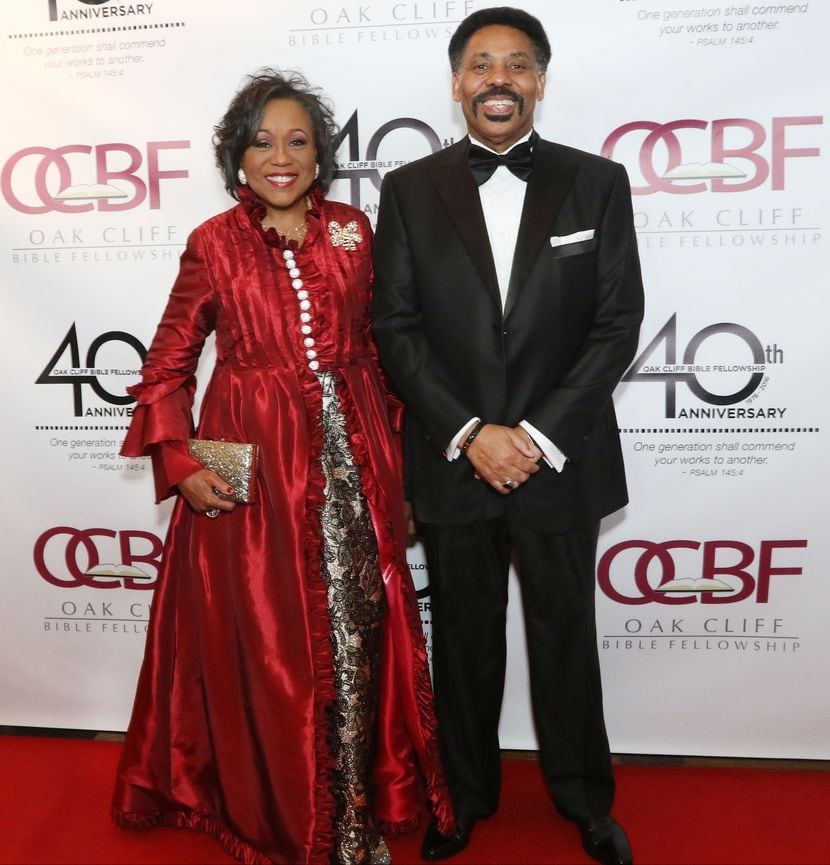 Tony Evans and his wife, Lois Evans, walked the red carpet at the 40th Anniversary Gala,...