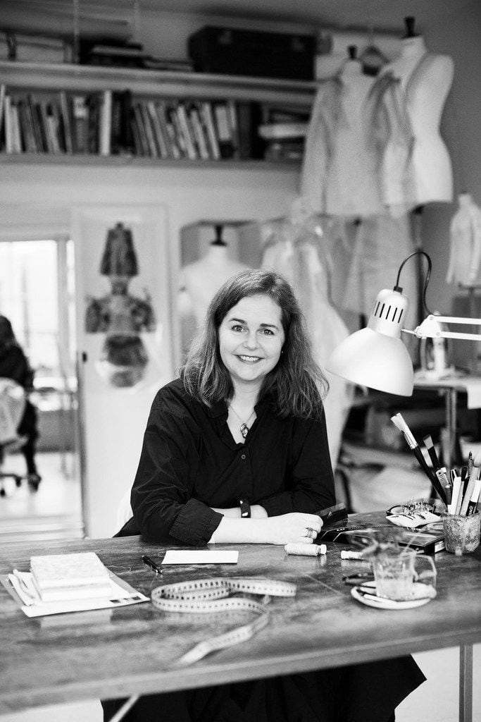 Anne Damgaard says she wanted to be a sculptor or a painter but felt more comfortable and familiar attending design school because her entire family worked in textile or fashion businesses.