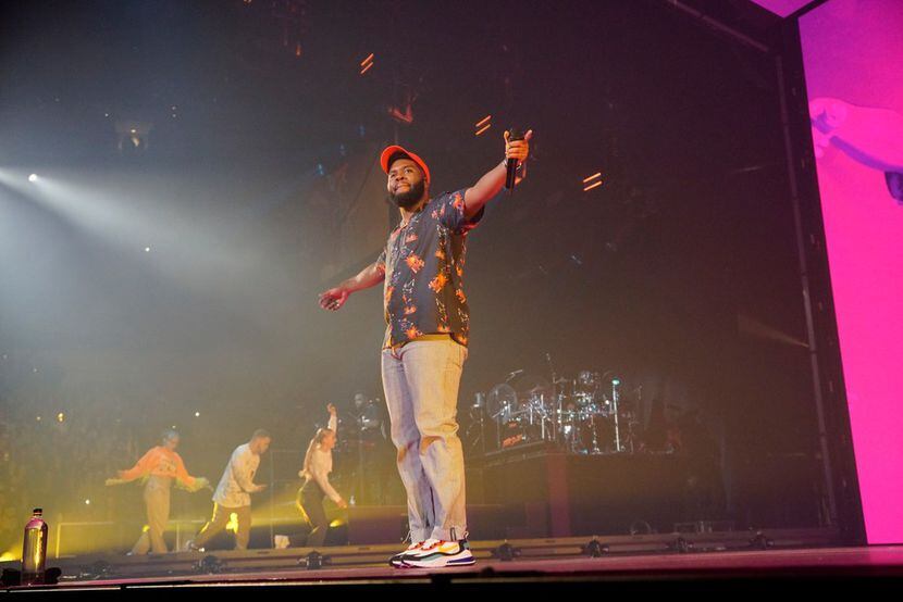Khalid performs at American Airlines Center in Dallas, TX on Sunday July 14, 2019. (Lawrence...