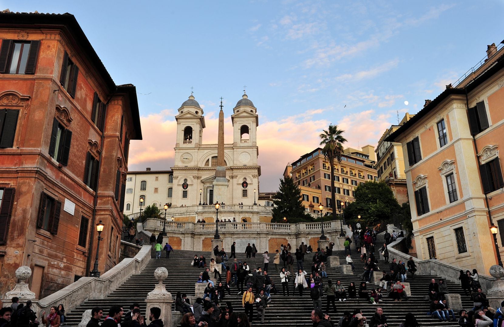 Overcrowding has become a problem on the Spanish Steps in Rome, with police even handing out...
