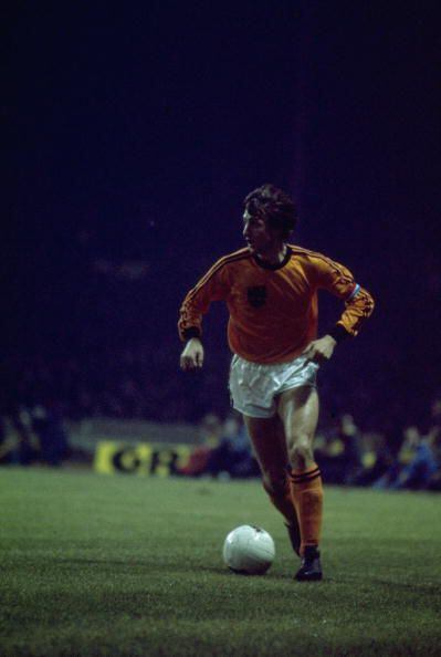 Johan Cruyff. (Tony Duffy/Allsport via GETTY IMAGES)