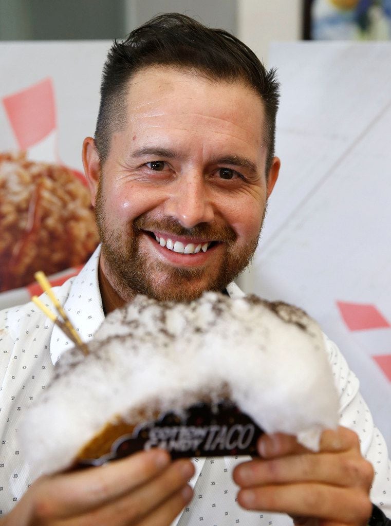 Justin Martinez, who created the cotton candy taco, has won Big Tex Choice Awards three...