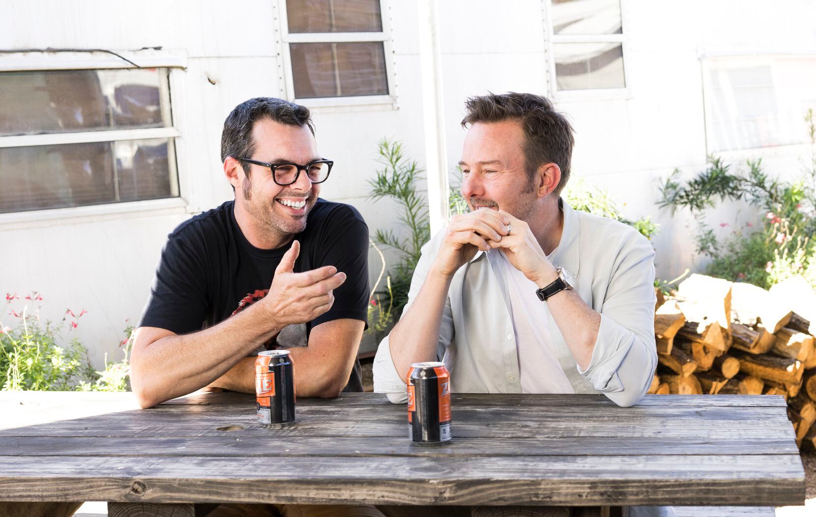 Chef Tyson Cole (right) and Aaron Franklin are opening Loro in East Dallas in 2020. It's one...