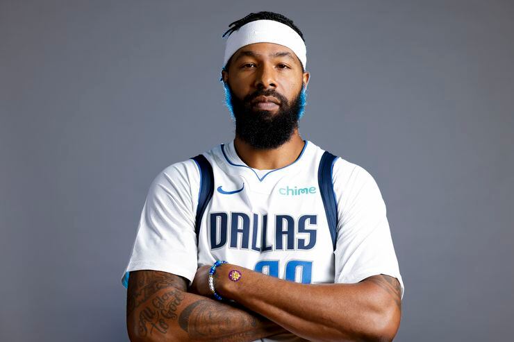 Dallas Mavericks’ Markieff Morris poses for a photo during the media day on Friday, Sept....