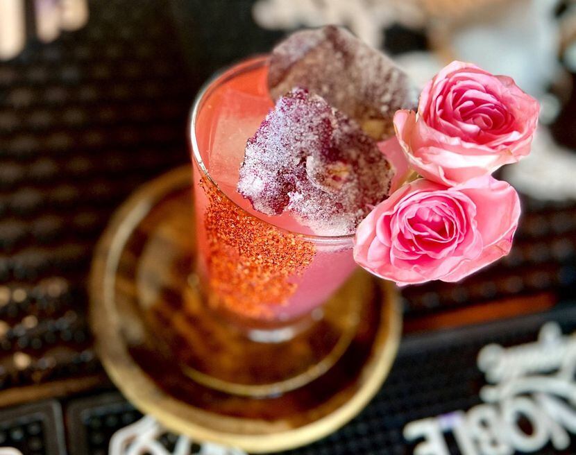 Miriam Cocina Latina in Dallas will serve a special cocktail, the Smokey Rose, made with...