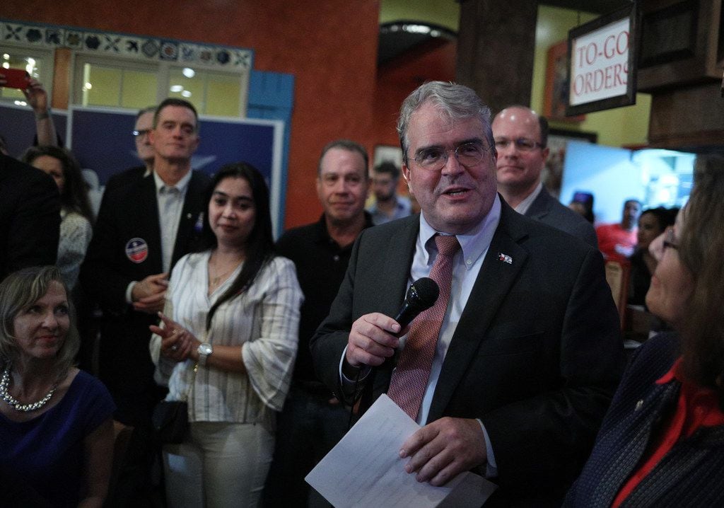 U.S. Rep. John Culberson gave his concession speech at an election night party in Houston on...