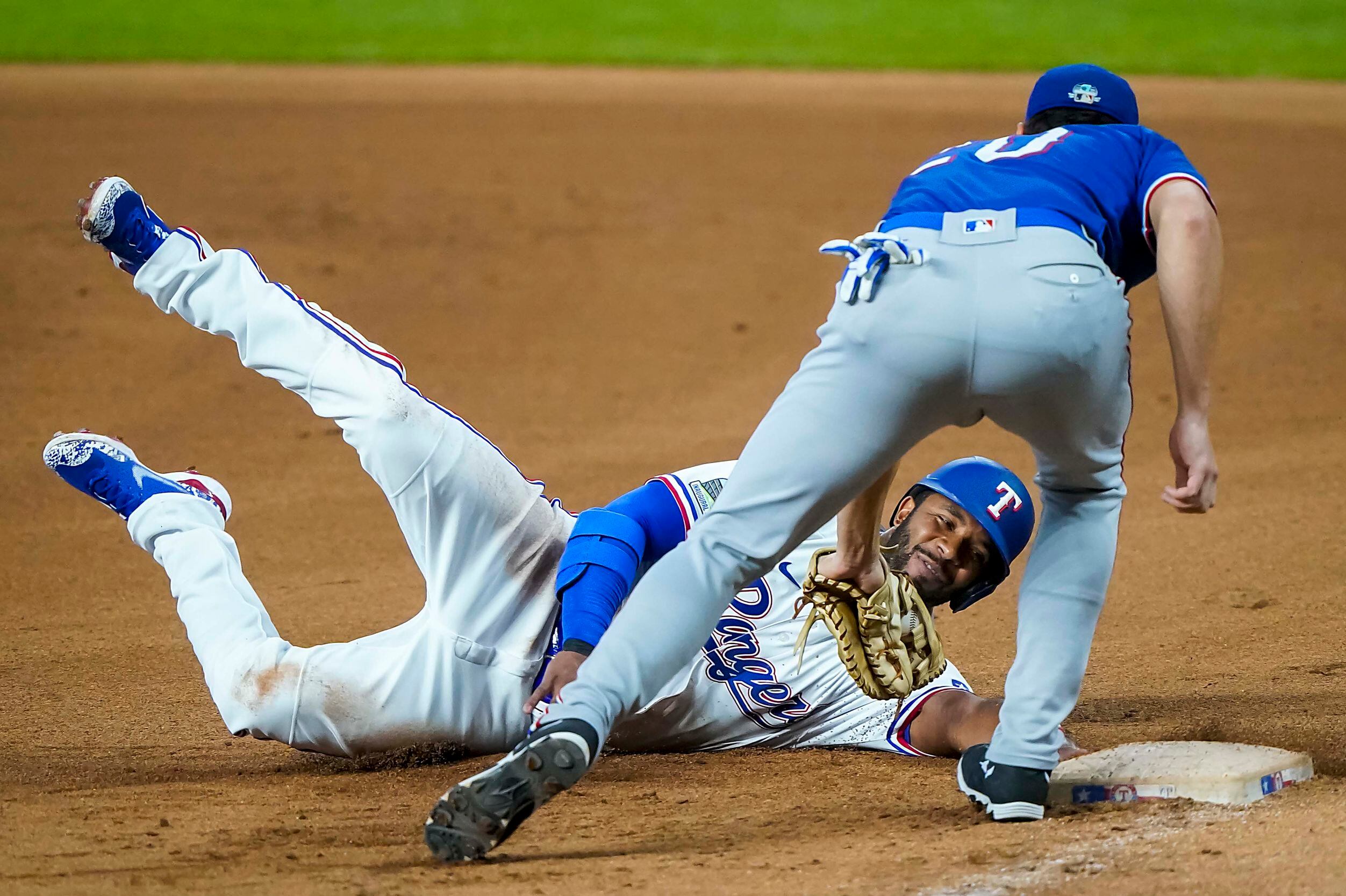 Photos: Thursday Rangers intrasquad, with teams named in honor of