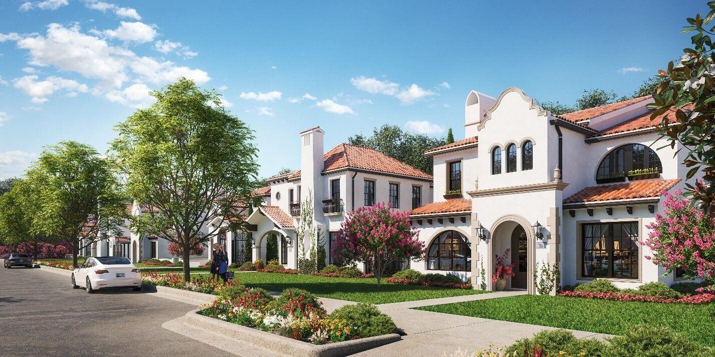 A rendering of the multimillion-dollar homes being built at the Lakeside community in Flower...