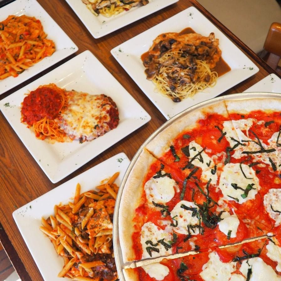 Mimi's Pizzeria's menu includes various pastas and margherita pizza.