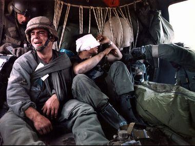 In one of the most indelible scenes from the 1991 Gulf War, an American soldier cries after...