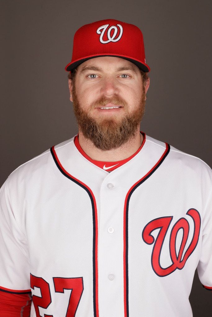 This is a 2017 photo of Shawn Kelley of the Washington Nationals. This image represents the...