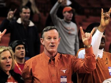Georgeann and Bill McRaven take in in a University of Texas women's basketball  (Icon...