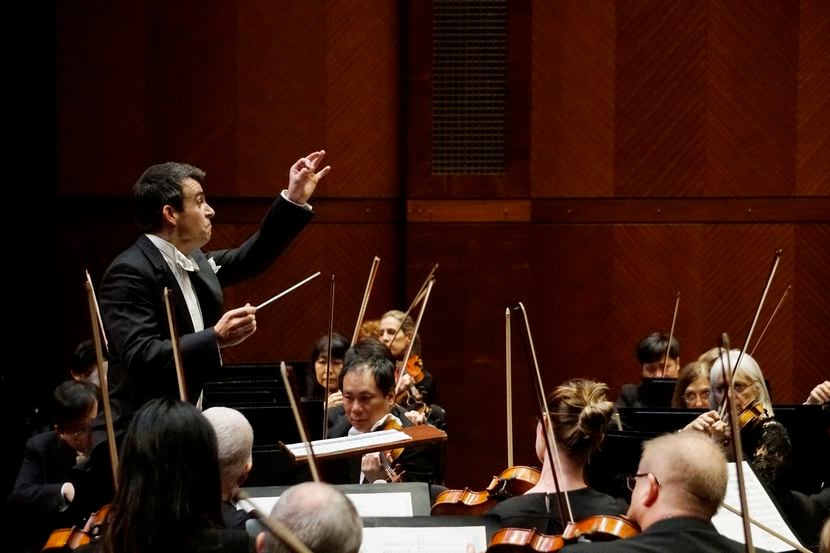 Conductor Ward Stare directed the Fort Worth Symphony Orchestra in Beethoven's 7th at Bass...