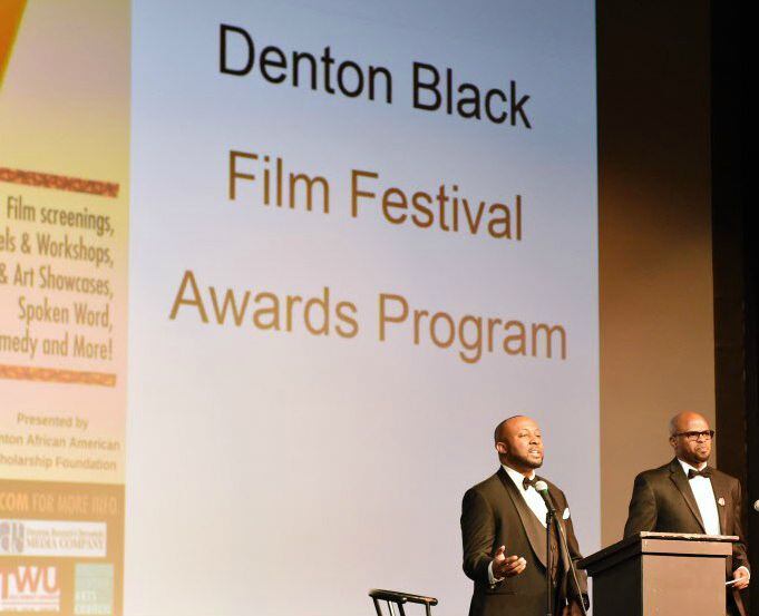 The Movie Bruthas - Kevin Daniels, left, and Anthony Johnson - host the awards ceremony for...