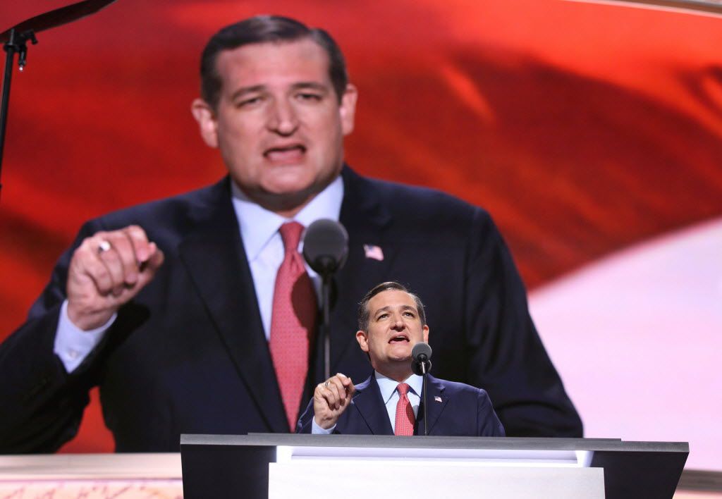 Sen. Ted Cruz, seen here at the 2016 Republican National Convention.