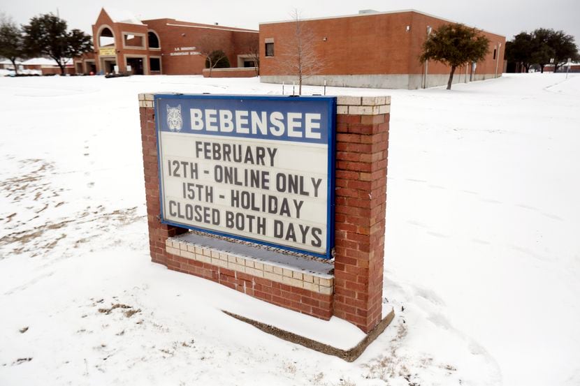 Bebensee Elementary School in South Arlington had been giving students in need food for the...