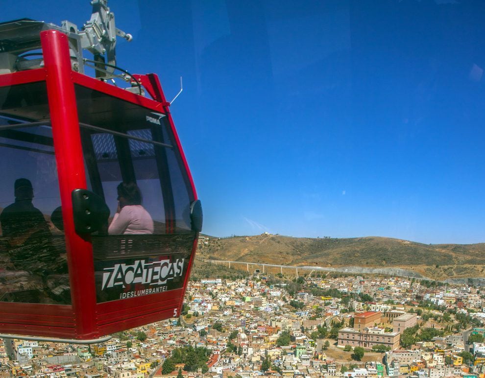 A cable car over the Mexican city of Zacatecas. AGENCIA REFORMA