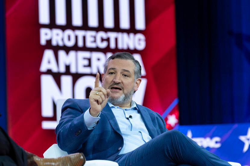 Sen. Ted Cruz, R-Texas, speaks during the Conservative Political Action Conference 2023 at...