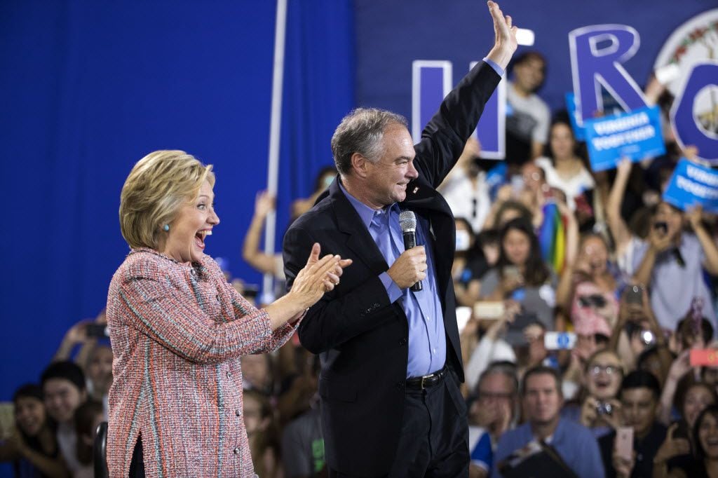 Hillary Clinton test-drove Sen. Tim Kaine and several other possible running mate picks last...