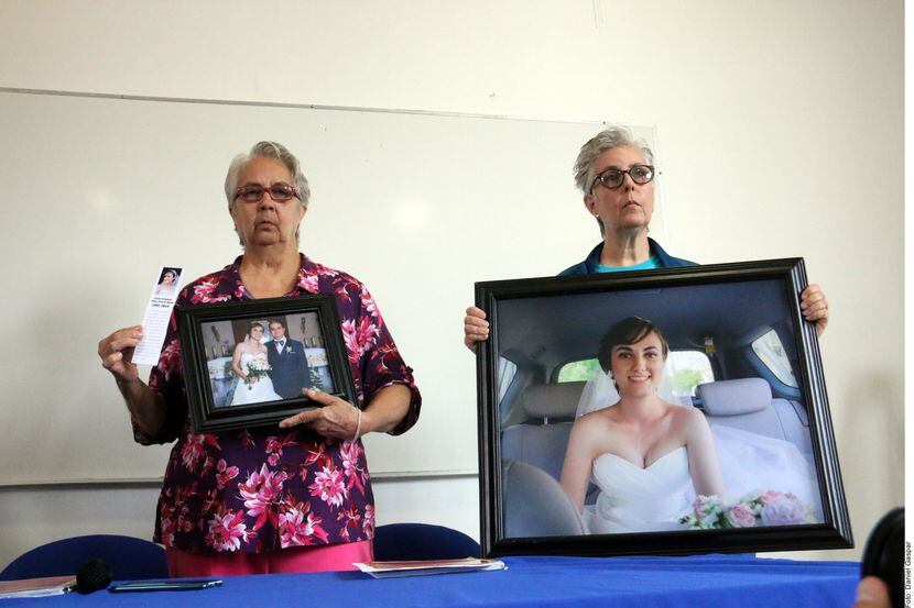 La mamá de María Fernanda de la Peña (izq.) dice que sólo quiere justicia por la muerte de...