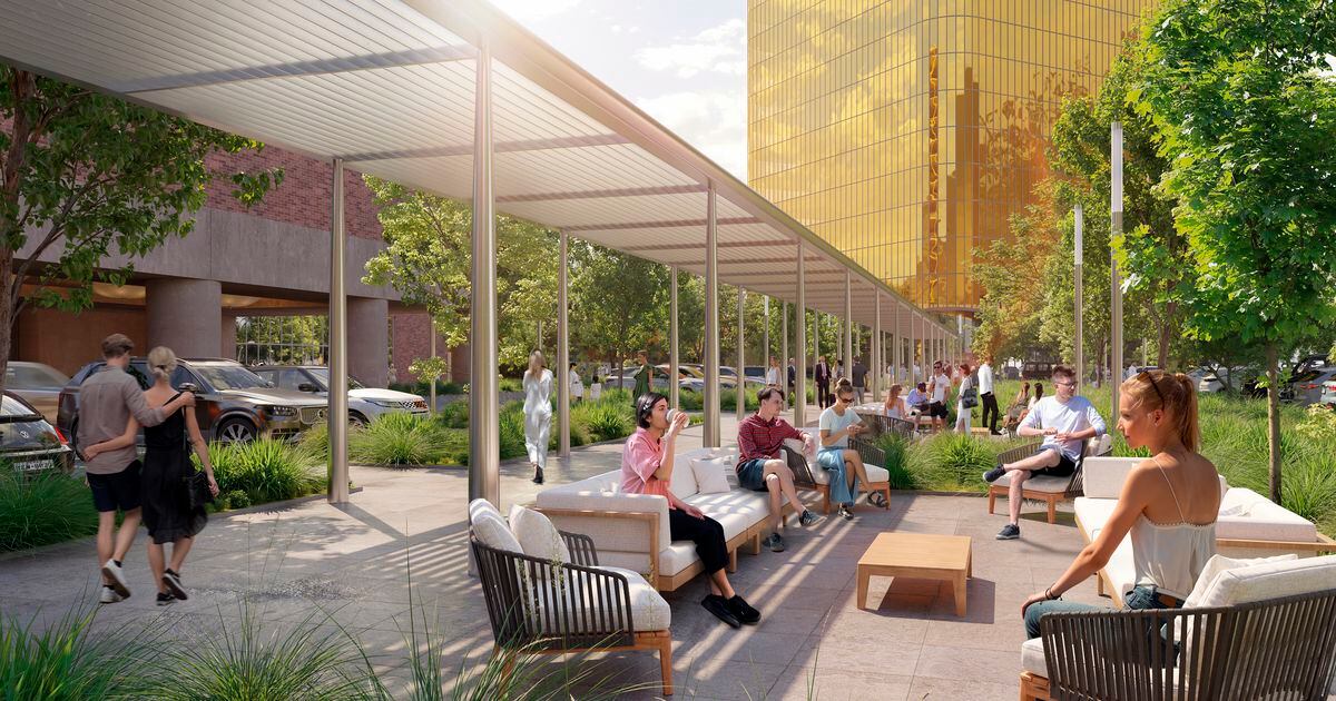 Gold Dallas towers will be polished with planned redo
