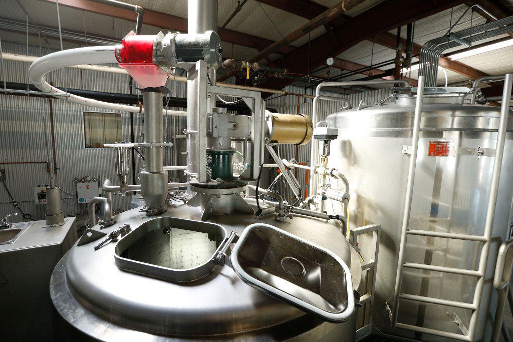 The Brew House where the brew process starts at Legal Draft Beer Co. in Arlington, Texas Oct. 1, 2016.  (Nathan Hunsinger/The Dallas Morning News)