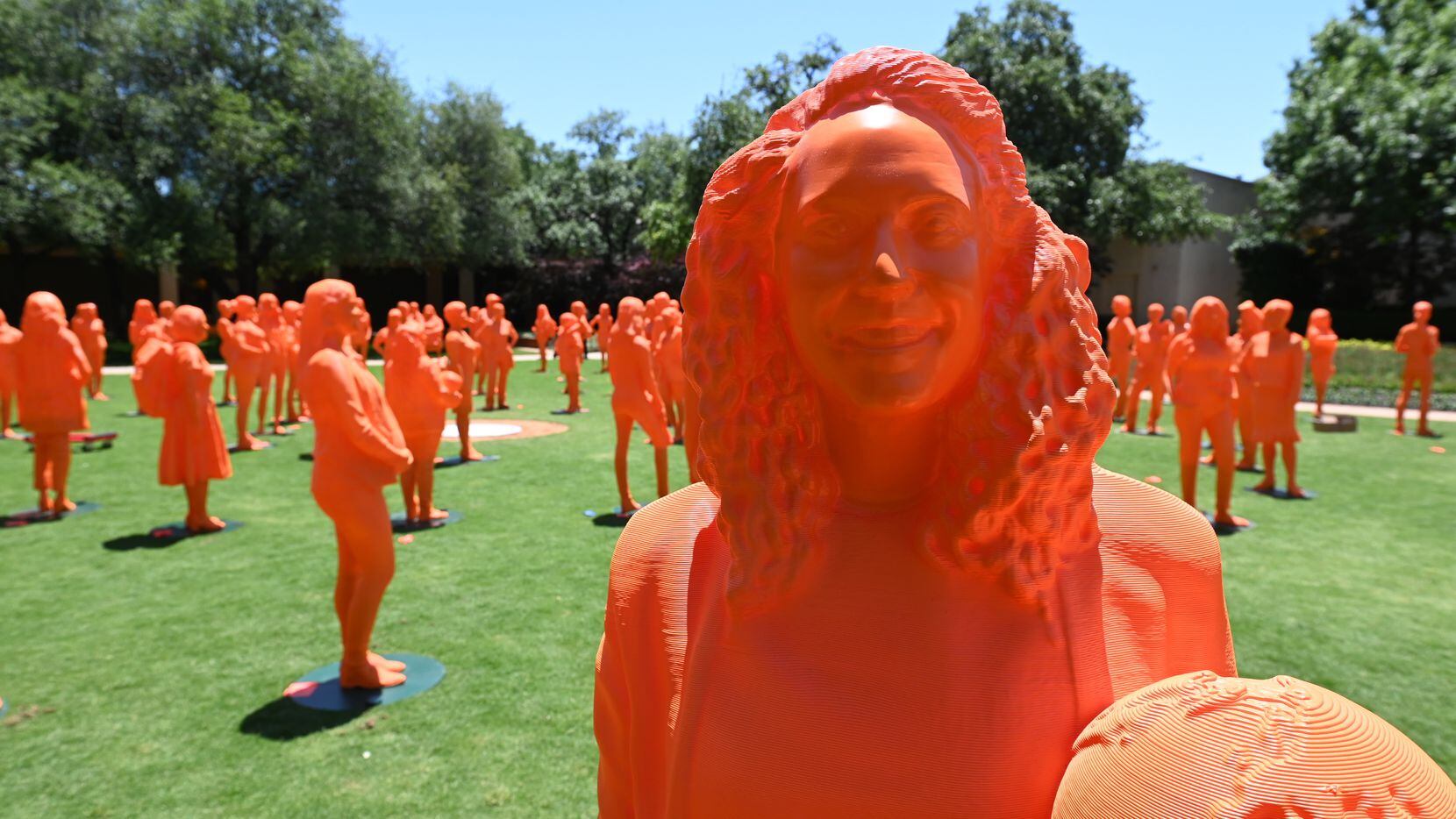 If/ThenSheCan-The Exhibit, featuring more than 120 life-size statues of women STEM stars,...