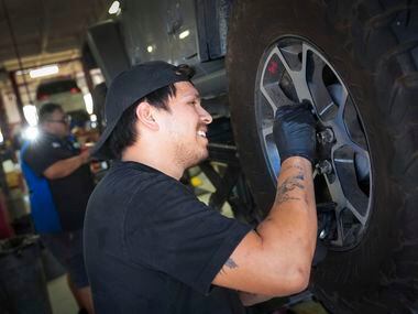 Alvaro Ramirez works in the service department at Huffines Chrysler Jeep Dodge RAM Plano on...