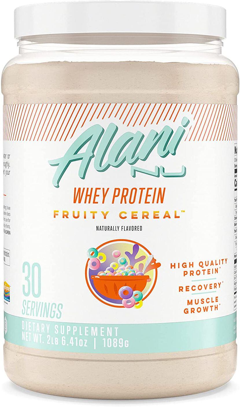 Alani Whey Protein product label