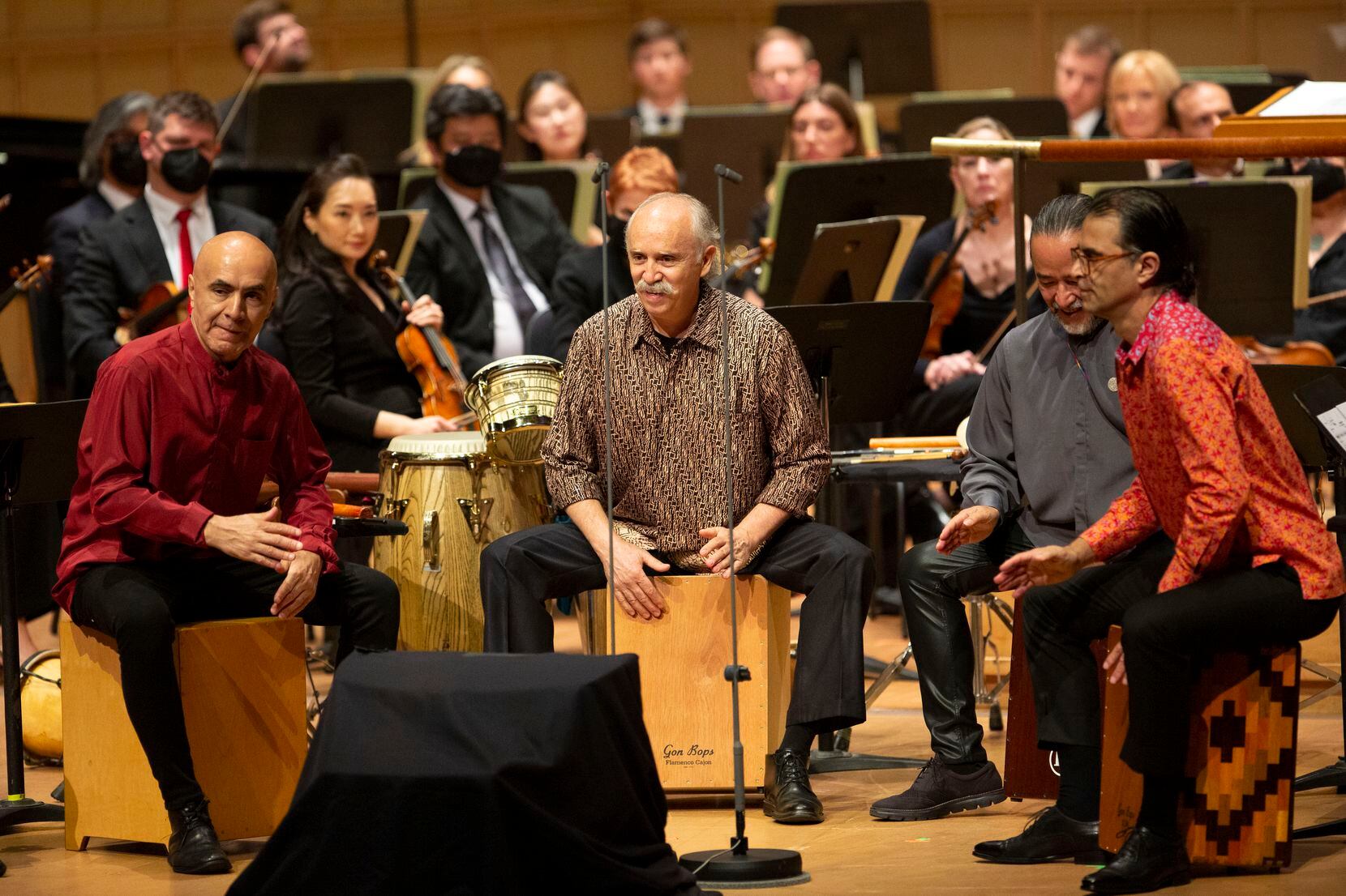 Tambuco Percussion Ensemble performs 'Barranco,' an arrangement of traditional Afro-Peruvian...