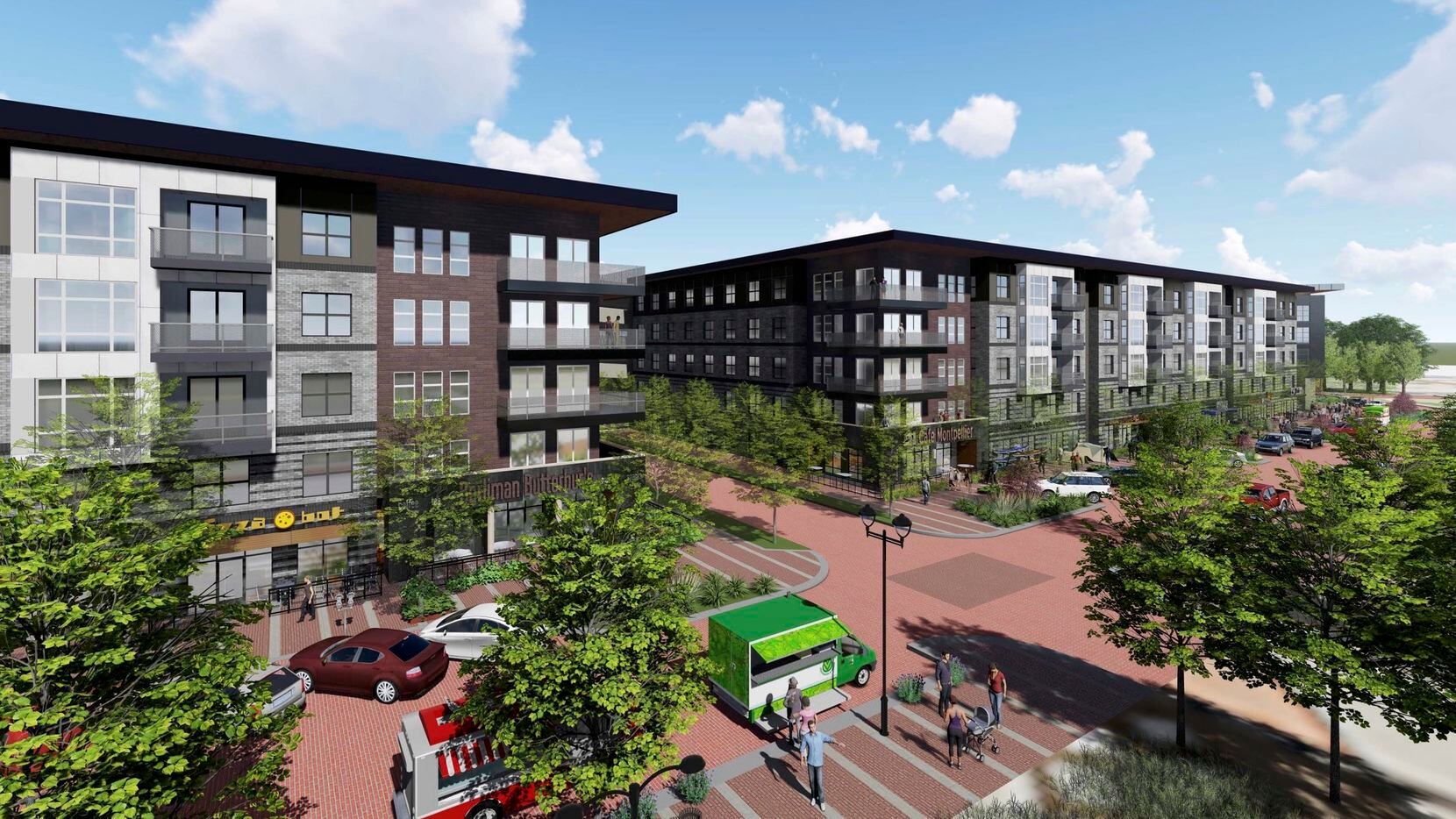 Construction has started on a 436-unit apartment community in the Trinity Mills Station...