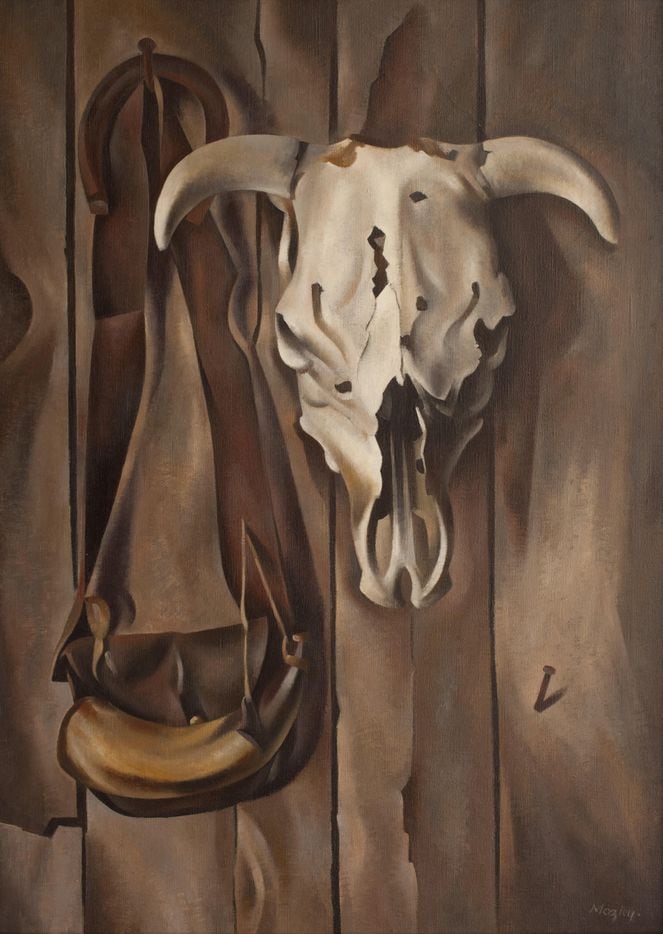 Loren Mozley, Powder horn and Skull, 1941